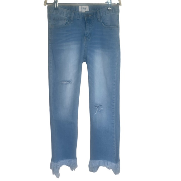 Evidnt Raw Hem Cropped Size 26 Blue Jeans - Picture 1 of 8